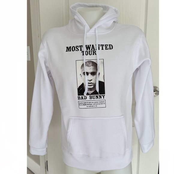 Most Wanted Tour Bad Bunny Hoodie - Picture 1 of 10